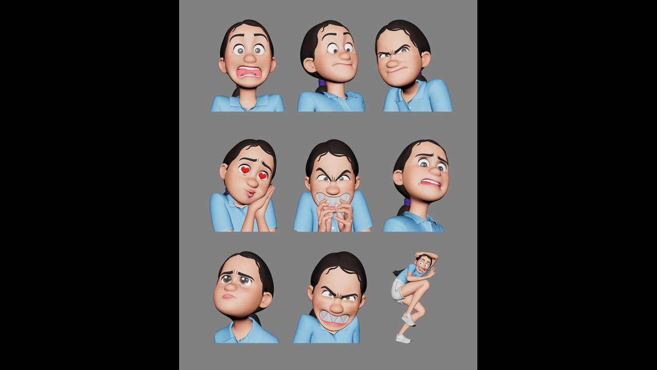 Kessi Expression Sheet 